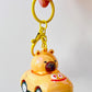 12223 Capybara Race Car Key Charm-12