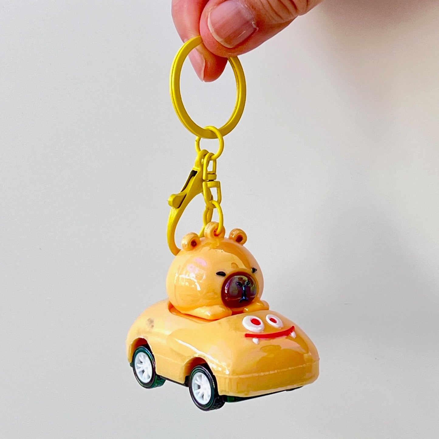 12223 Capybara Race Car Key Charm-12