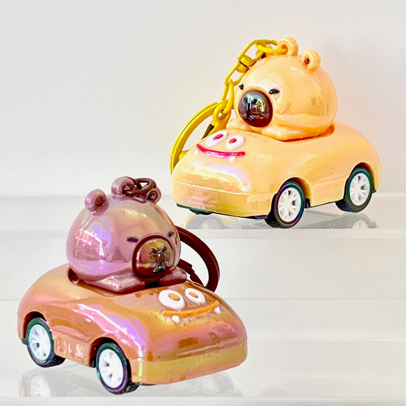 12223 Capybara Race Car Key Charm-12