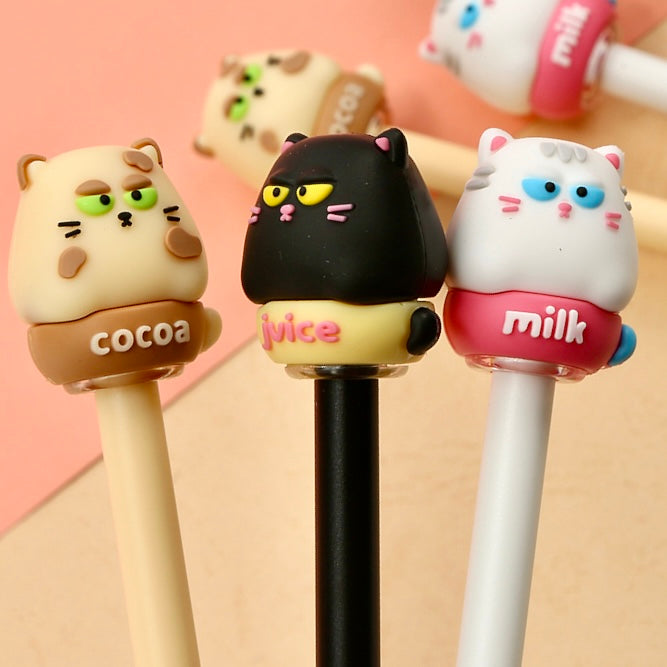 22718 Puffy Eye Cat Gel Pen-36