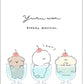 216463 Puppy Dog Dessert Yuru Wan Freamy Prevision Mini Notepad-10