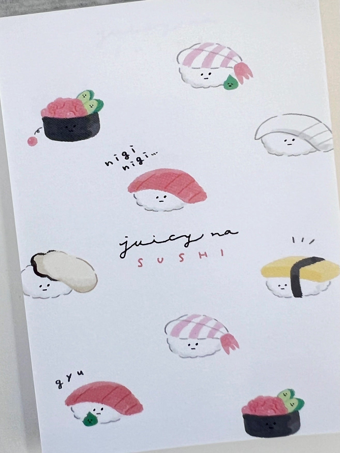 218106 Sushi Juicy Mini Note Pad-10