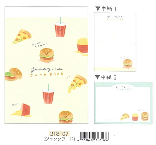 218107 Fast Junk Food Mini Note Pad-10-ETA 2024
