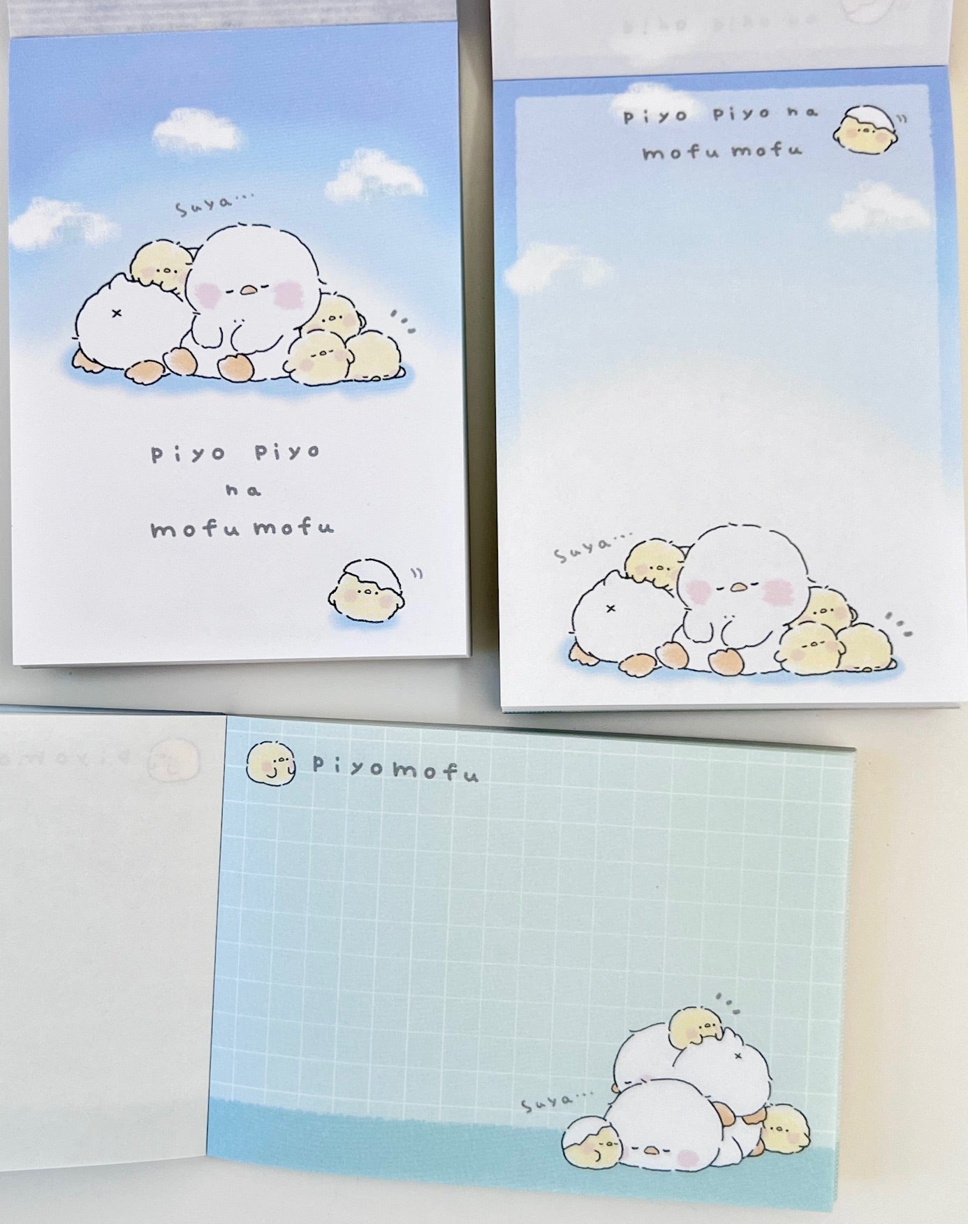 218123 Duck Piyo Piyo na Mofu Mofu Mini Notepad-10