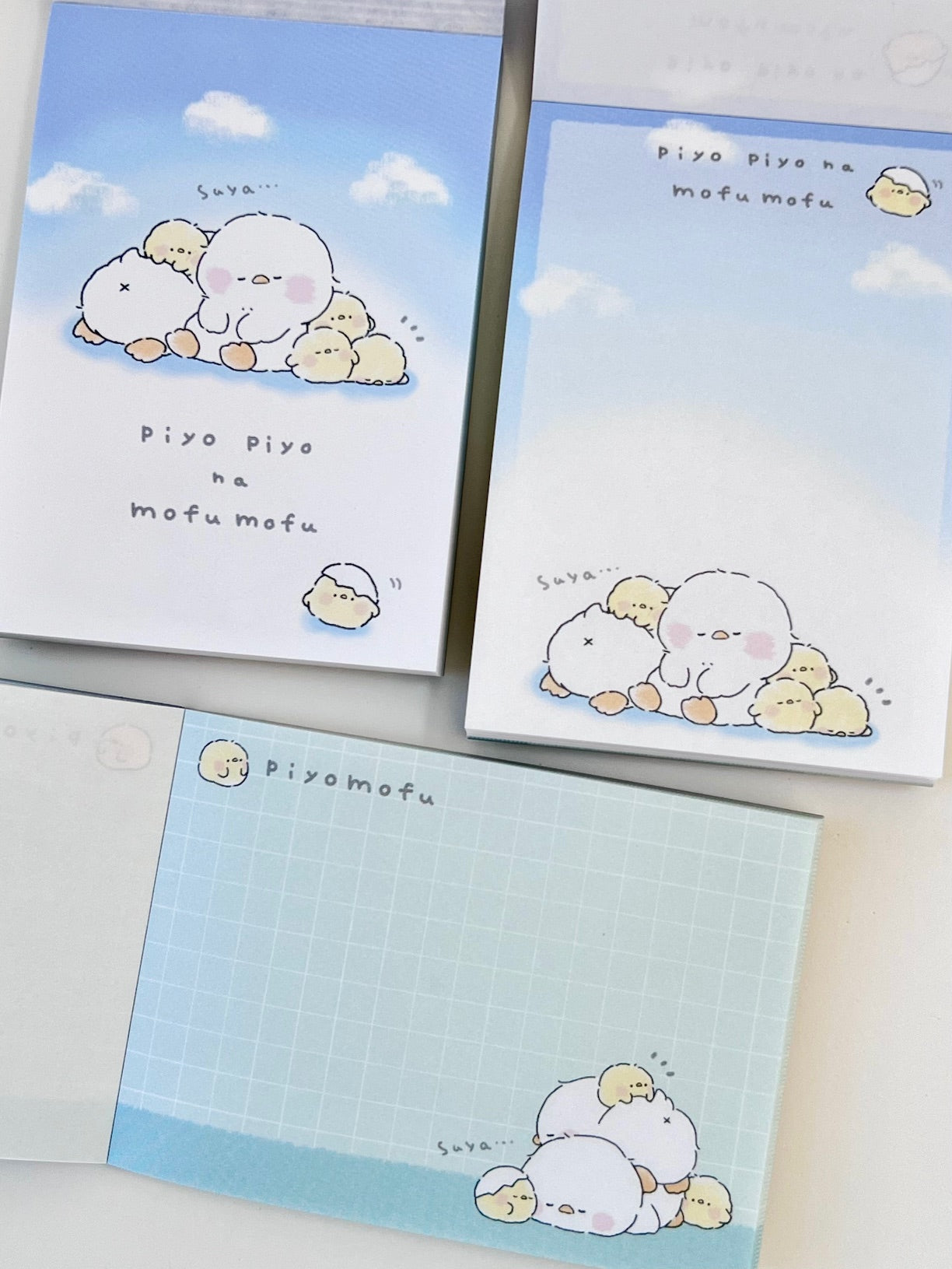 218123 Duck Piyo Piyo na Mofu Mofu Mini Notepad-10