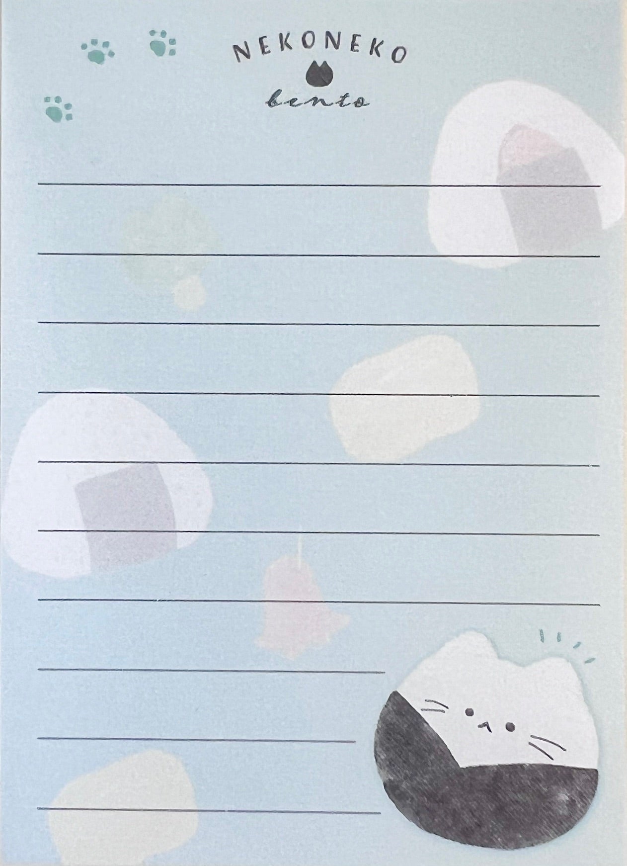 218611 Cat Rice Ball Mini Notepad-10