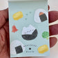 218611 Cat Rice Ball Mini Notepad-10