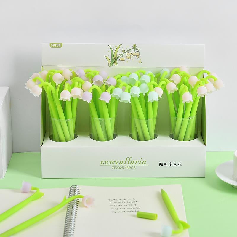 224132 LILY OF THE VALLEY FLOWER COLOR CHANGING GEL PEN-43