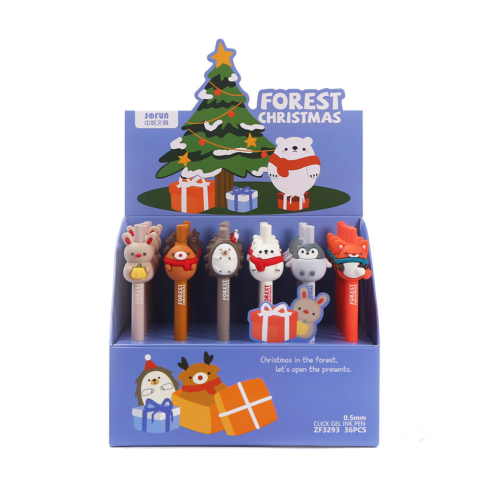 X 22571 FOREST CHRISTMAS ANIMALS GEL PEN-DISCONTINUED