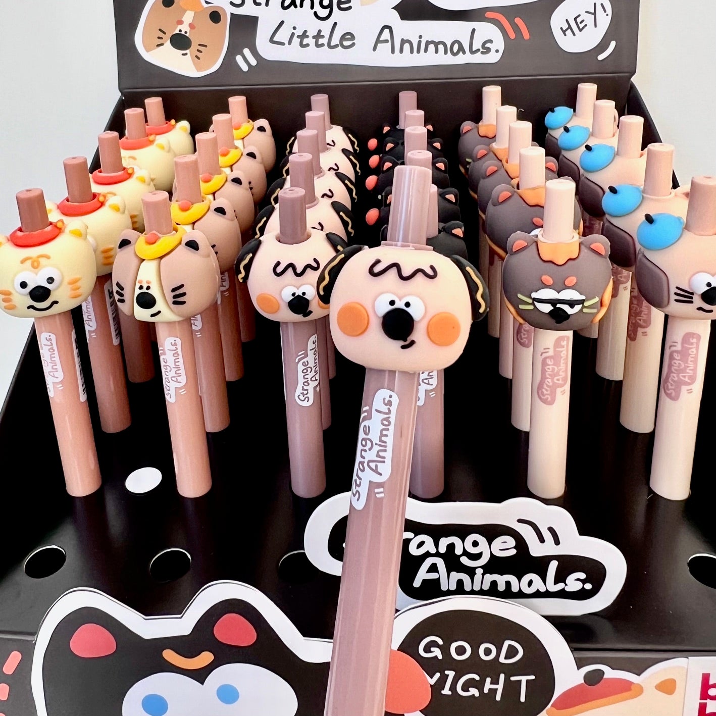 22602 ANIMALS CARTOON RETRACTABLE GEL PEN-36