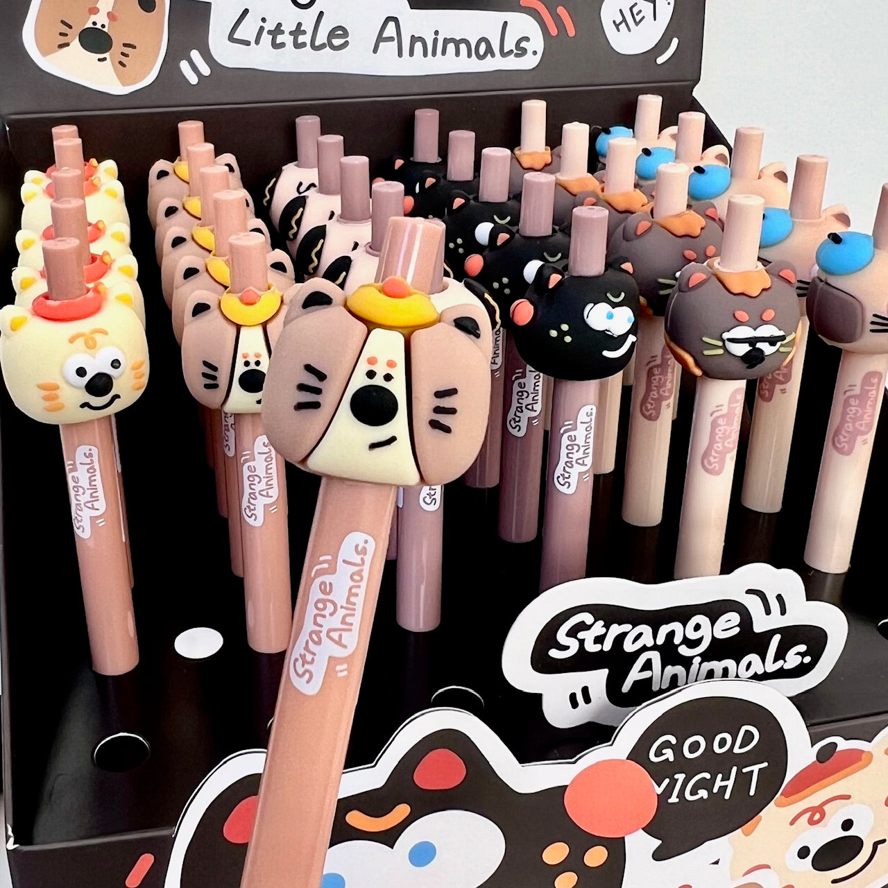 22602 ANIMALS CARTOON RETRACTABLE GEL PEN-36