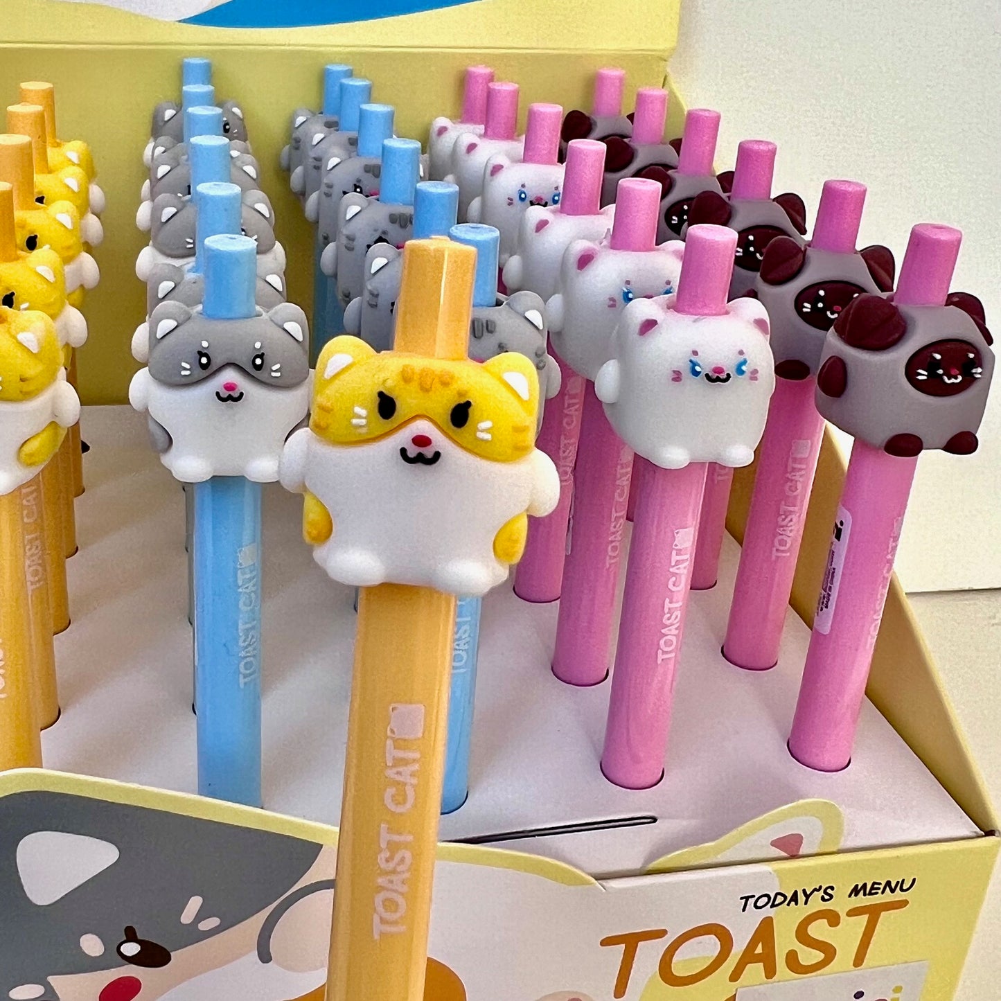 22604 TOAST CATS RETRACTABLE GEL PEN-36