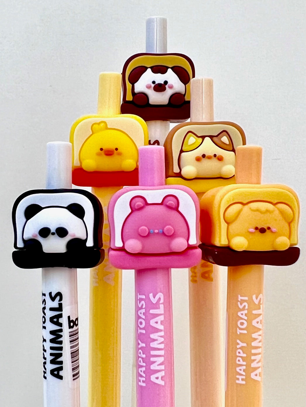 22605 HAPPY TOAST ANIIMALS RETRACTABLE GEL PEN-36