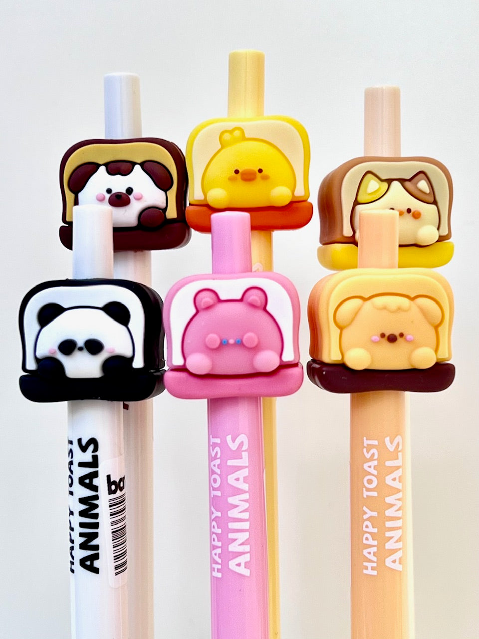 22605 HAPPY TOAST ANIIMALS RETRACTABLE GEL PEN-36