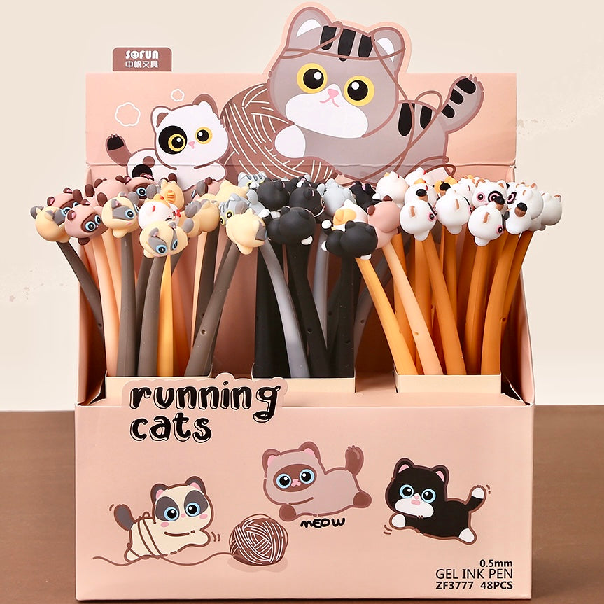 22622 RUNING CAT GEL PEN-48