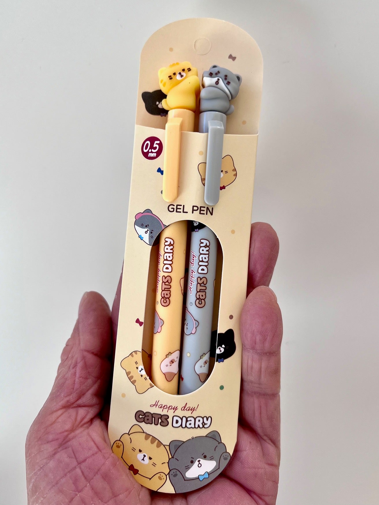 22642 CAT DIARY DOUBLE PACK GEL PEN-24