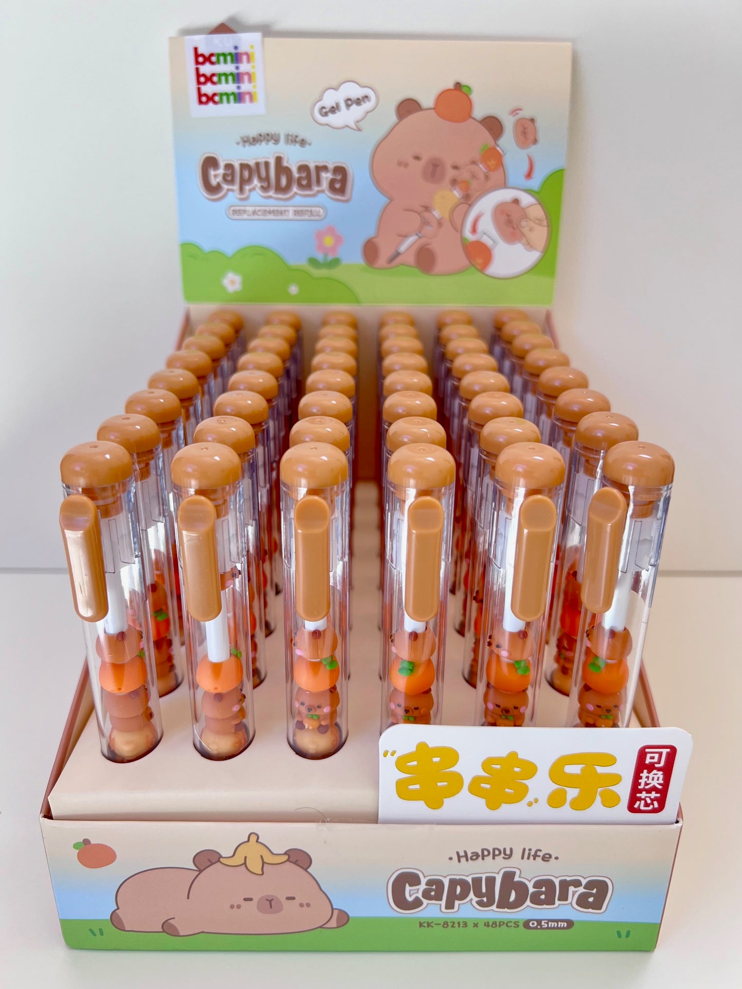 22647 CAPYBARA STACK GEL PEN-48