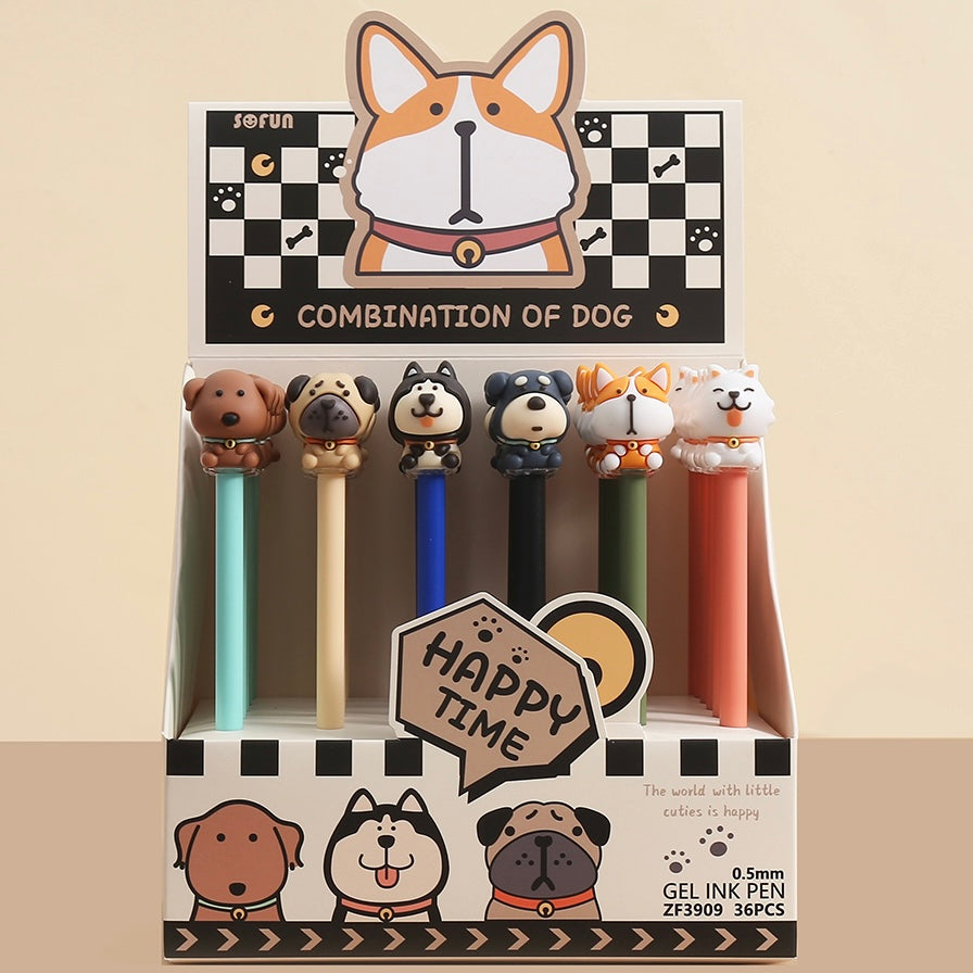 22651 DOGS GEL PEN-36