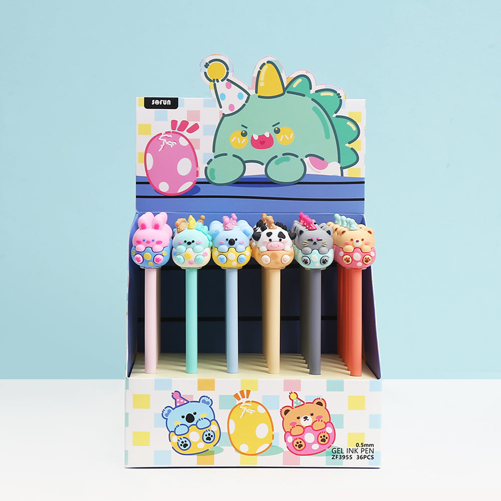 22668 BIRTHDAY ANIMAL WIGGLE GEL PEN-36