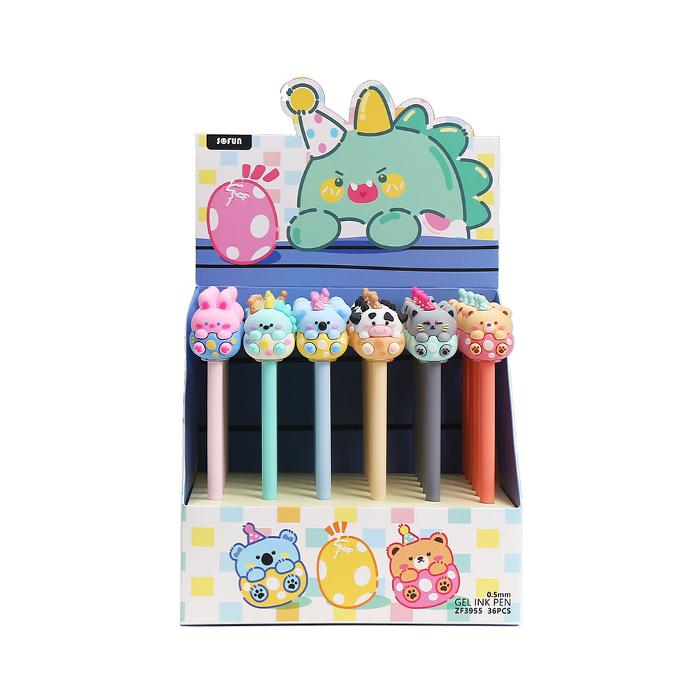 22668 BIRTHDAY ANIMAL WIGGLE GEL PEN-36