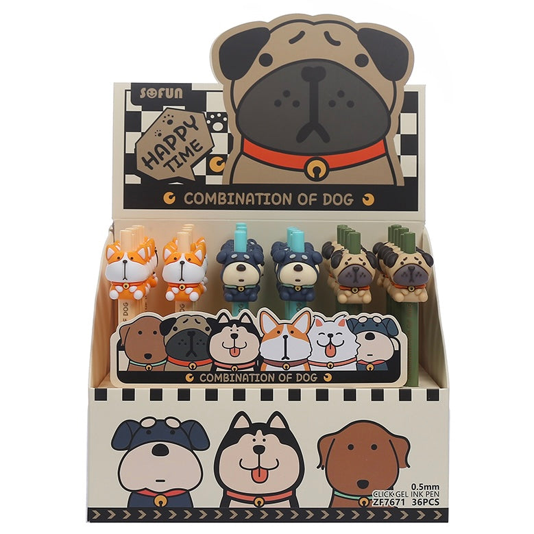 22676 BULLDOG RETRACTABLE GEL PEN-36