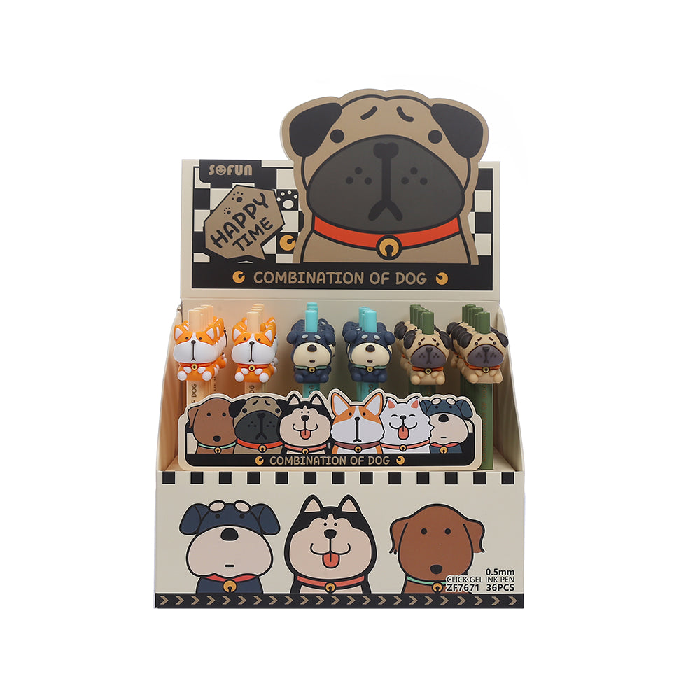 22676 BULLDOG RETRACTABLE GEL PEN-36