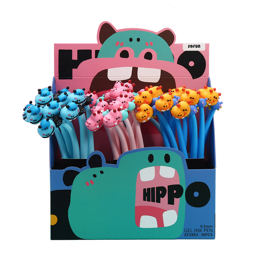 22677 HIPPO WIGGLE GEL PEN-36