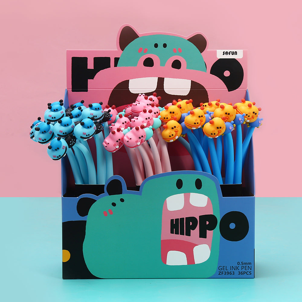 22677 HIPPO WIGGLE GEL PEN-36