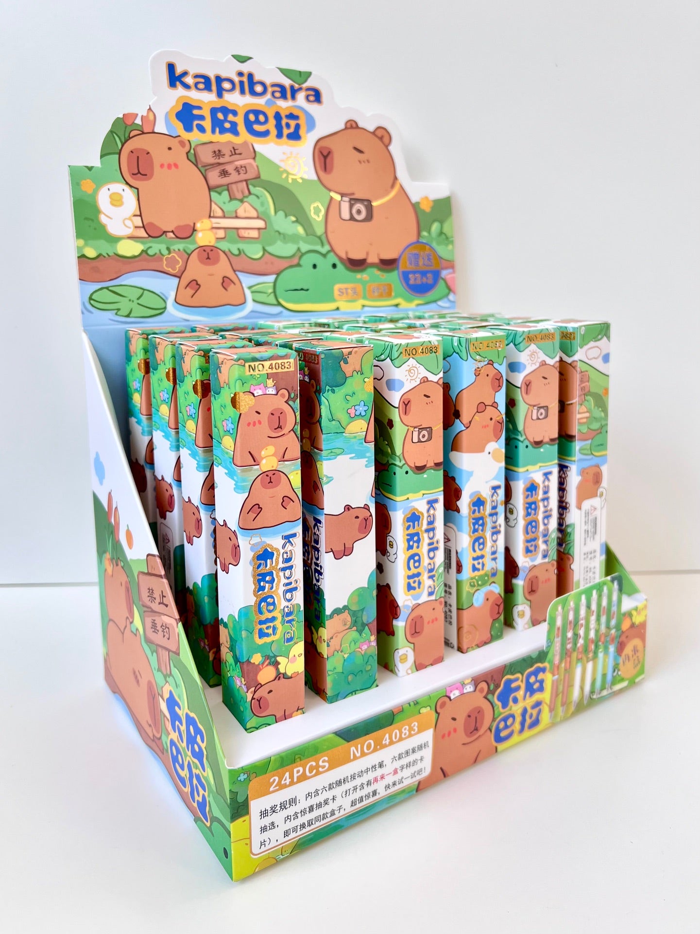 22681 CAPYBARA BLIND BOX Vol. 3 GEL PEN-24 – BCmini