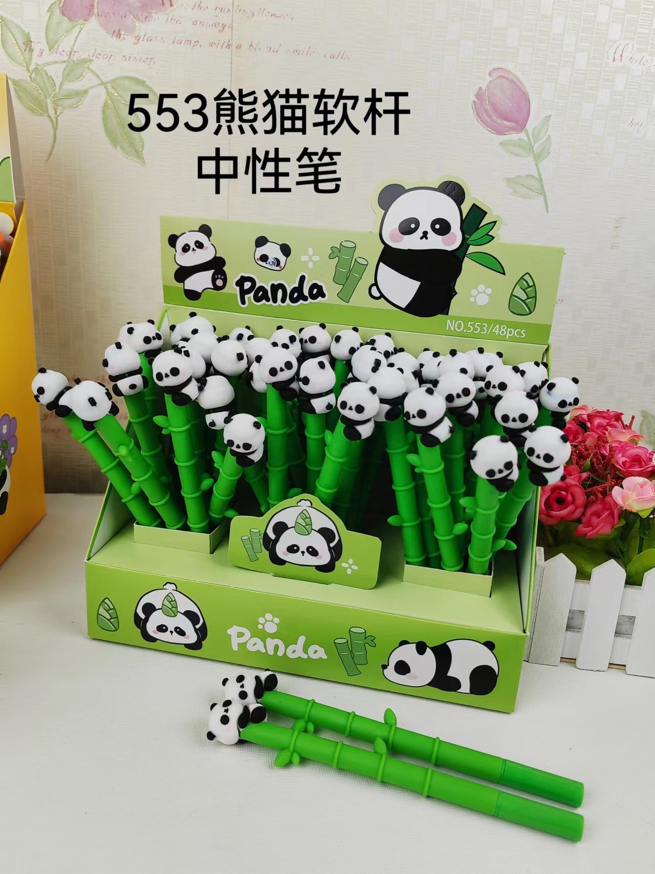 22688 Panda Bamboo Gel Pen-48