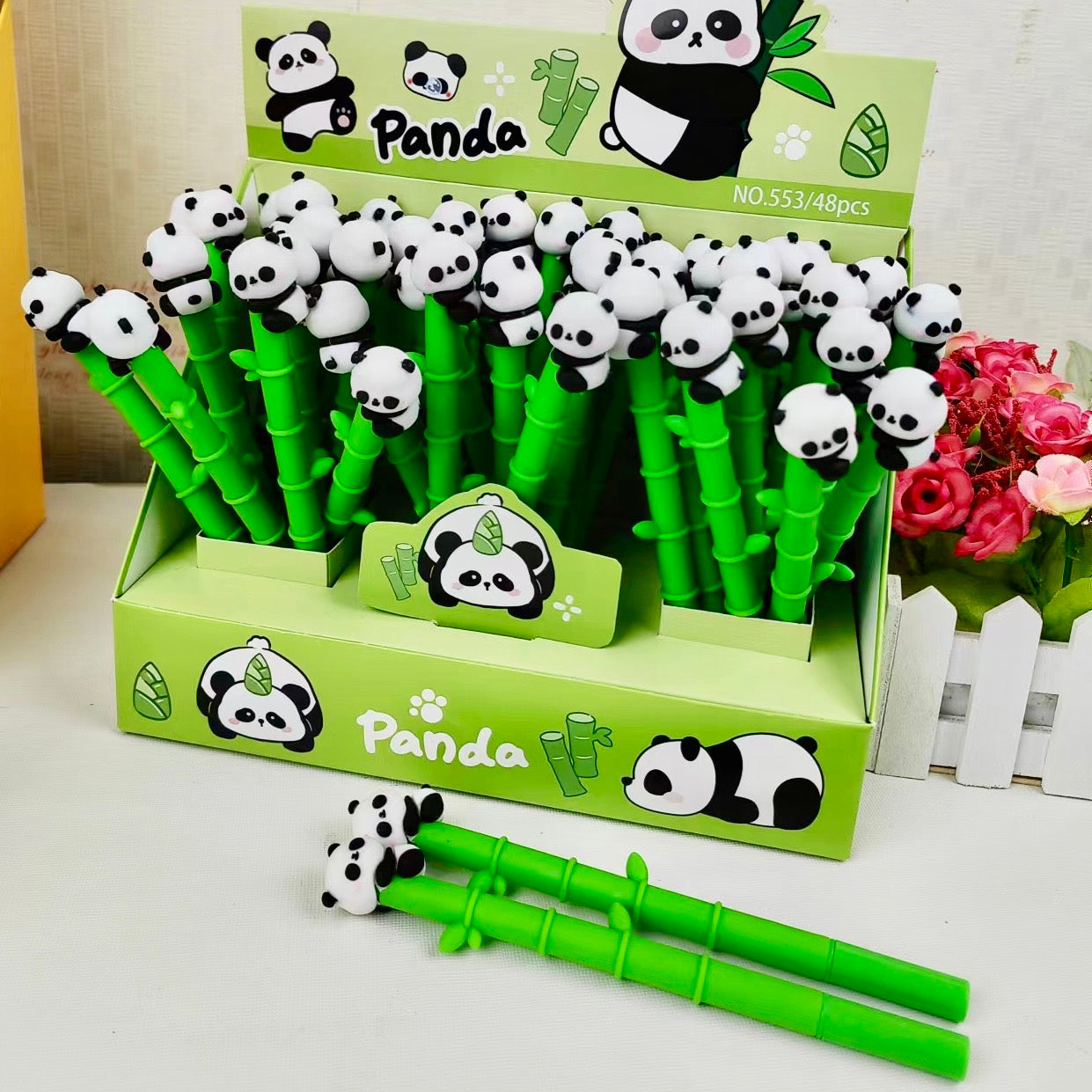 22688 Panda Bamboo Gel Pen-48