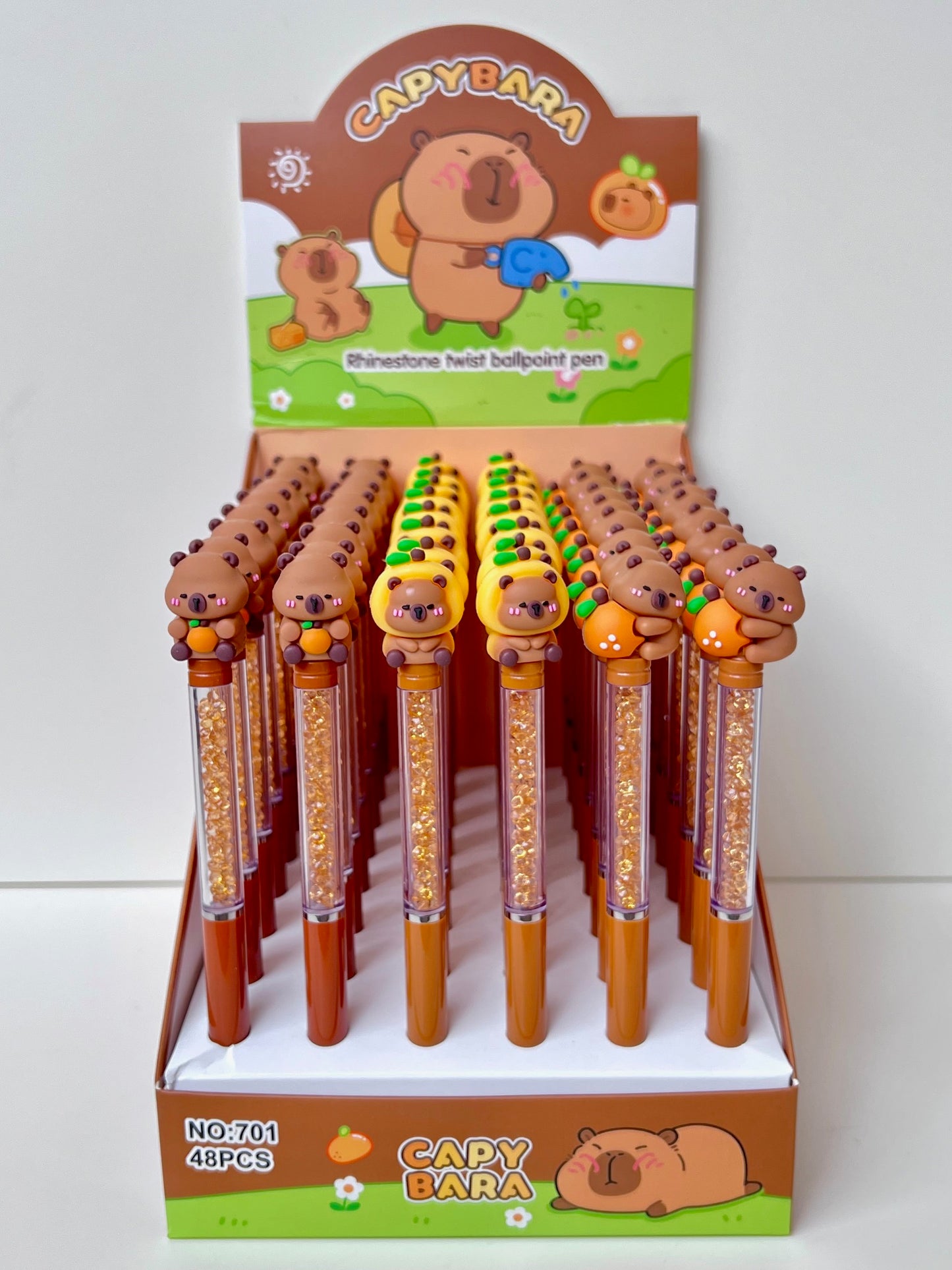 22691 Capybara Crystal Gel Pen-48