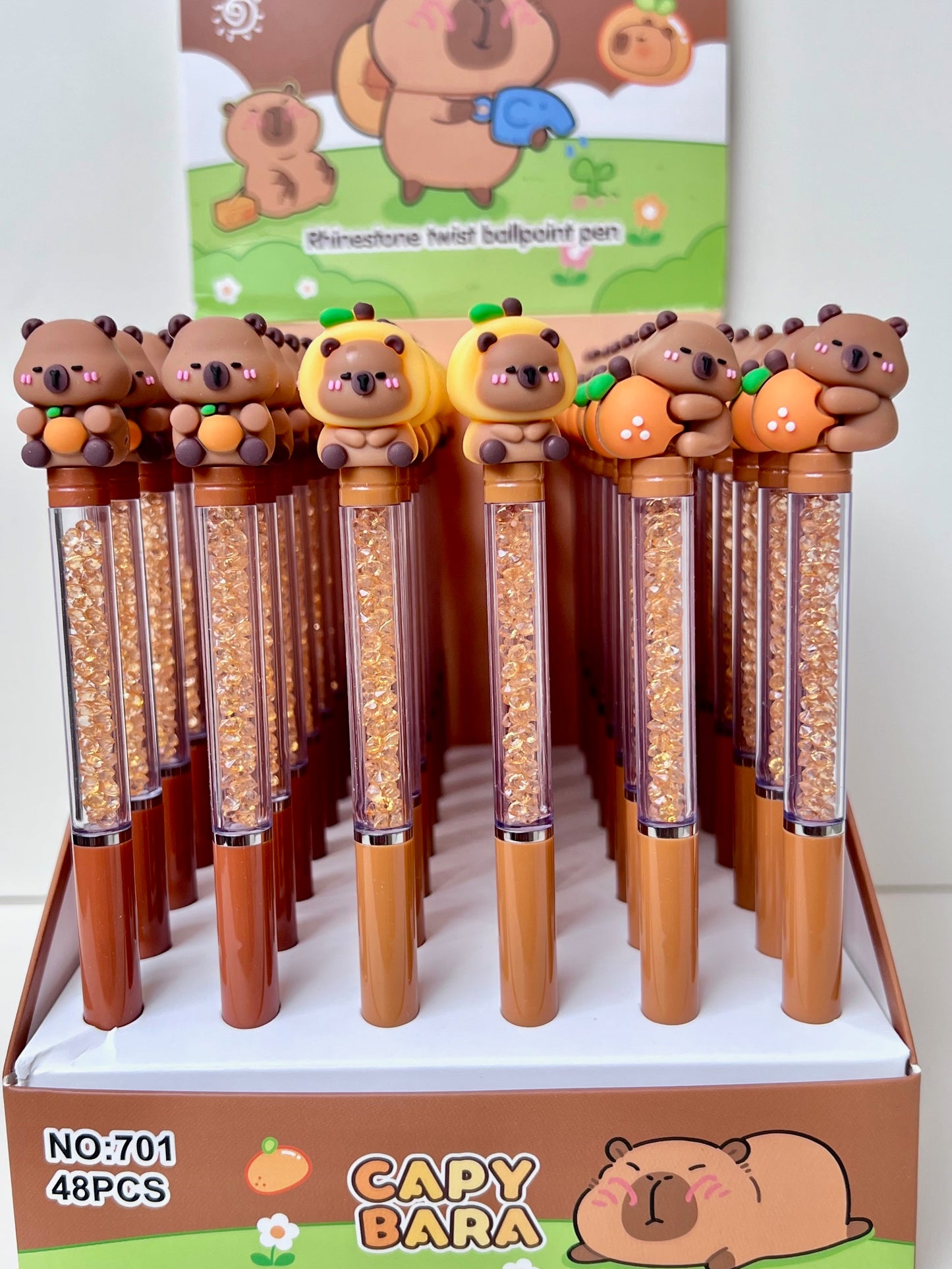 22691 Capybara Crystal Gel Pen-48