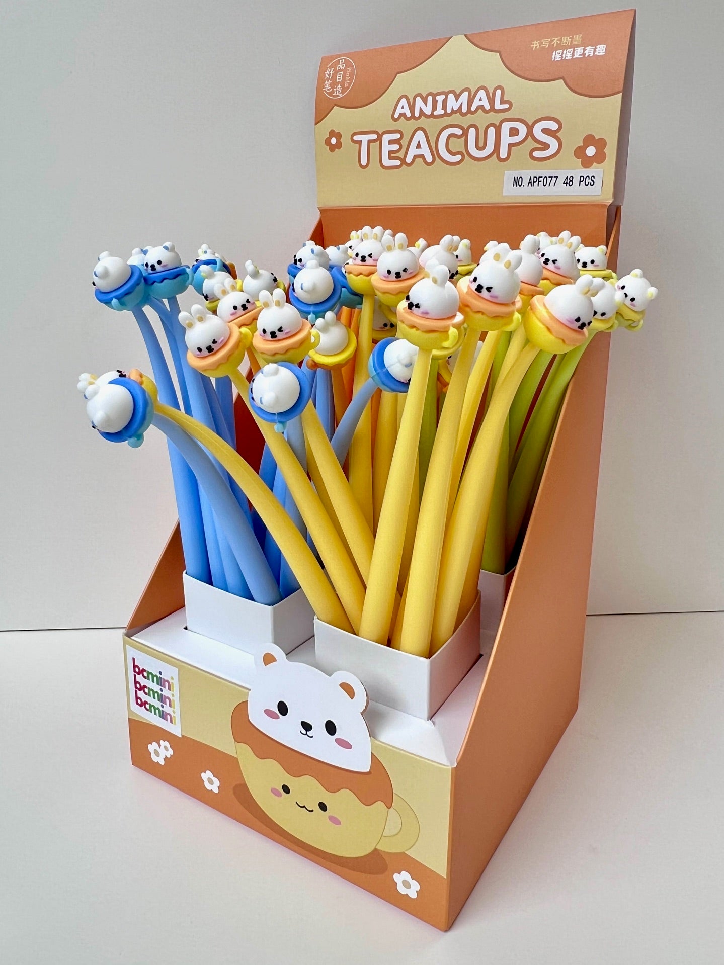 22692 Animal Teacup Gel Pen-48