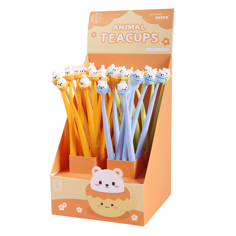 22692 Animal Teacup Gel Pen-48