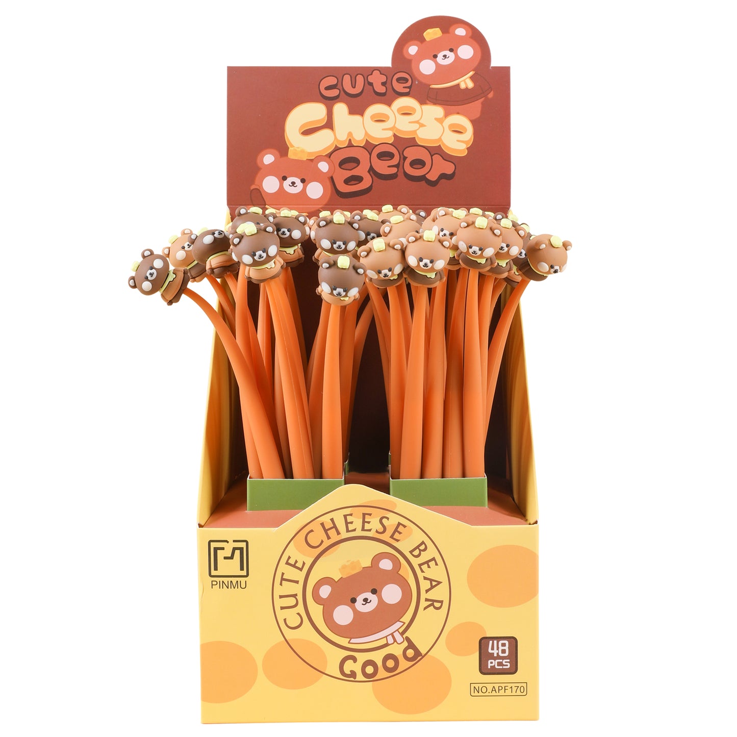 22699 Cheese Bear Wiggle Gel Pen-48