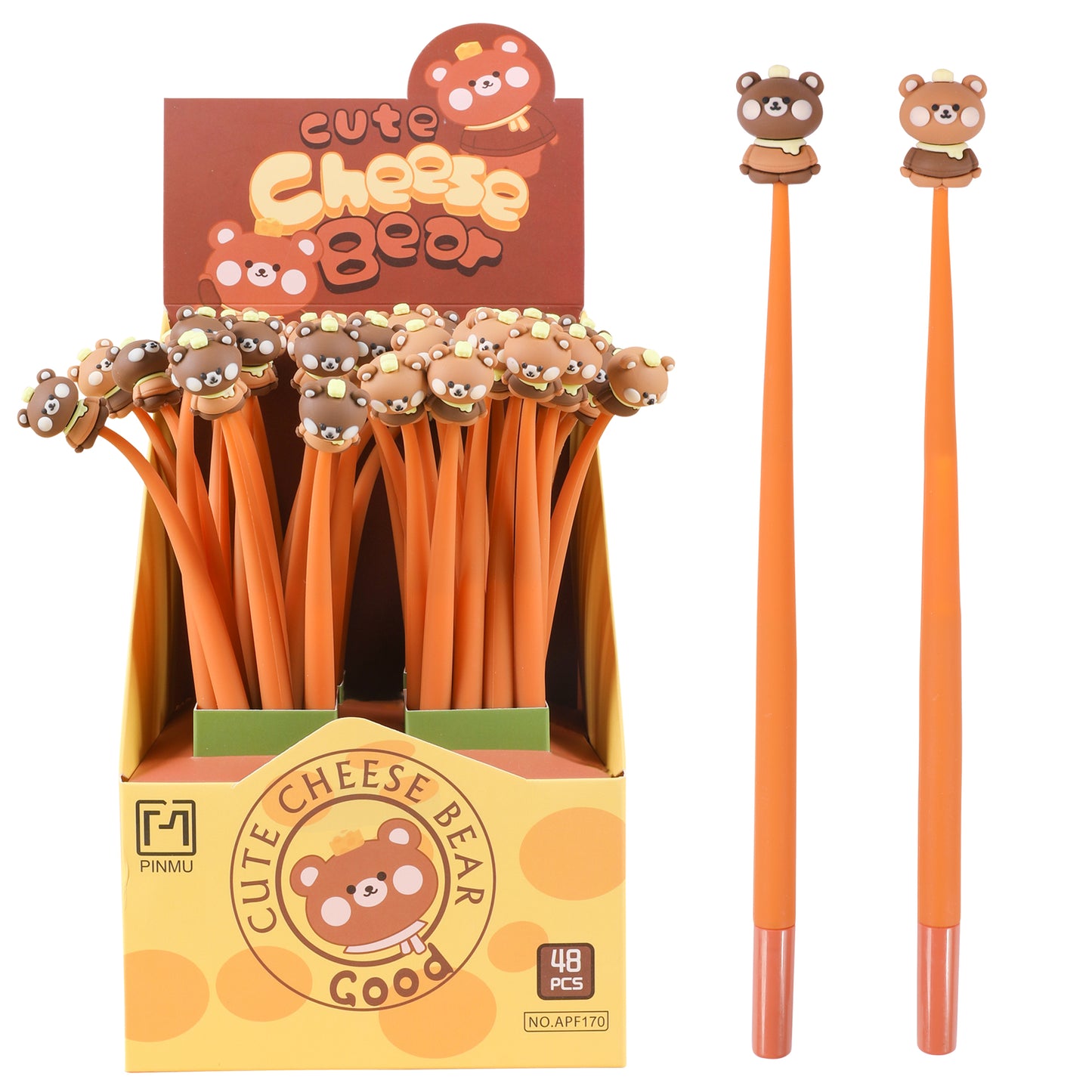 22699 Cheese Bear Wiggle Gel Pen-48