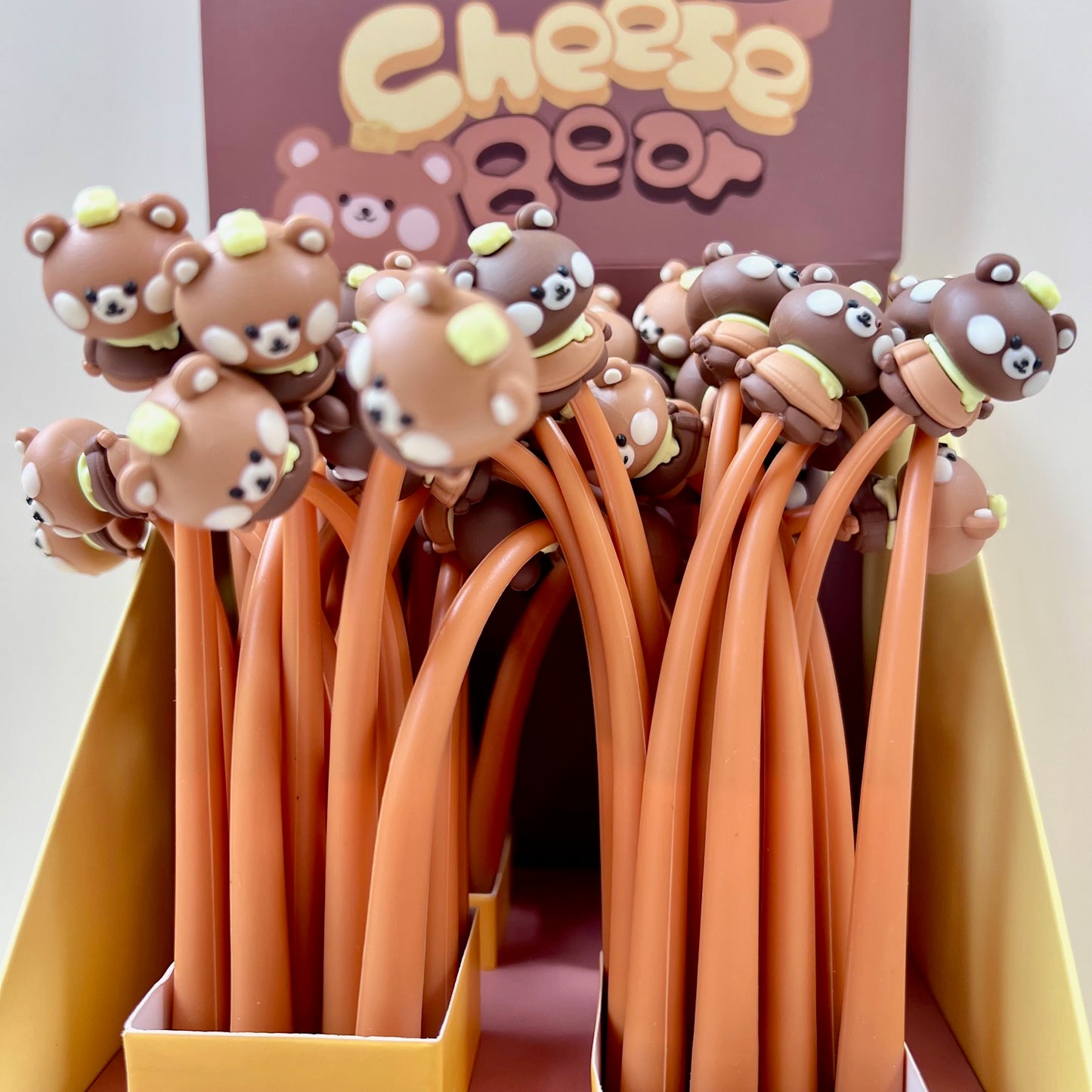 22699 Cheese Bear Wiggle Gel Pen-48
