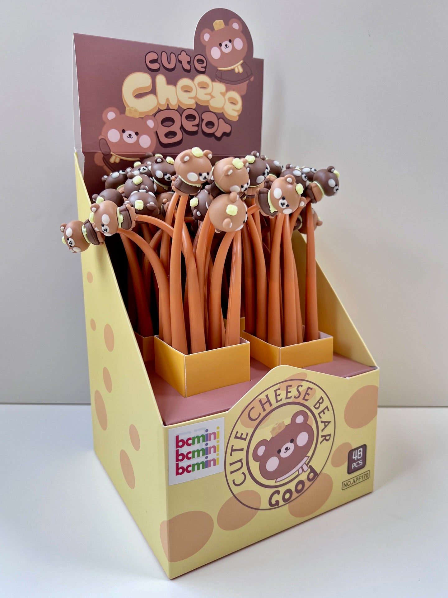 22699 Cheese Bear Wiggle Gel Pen-48