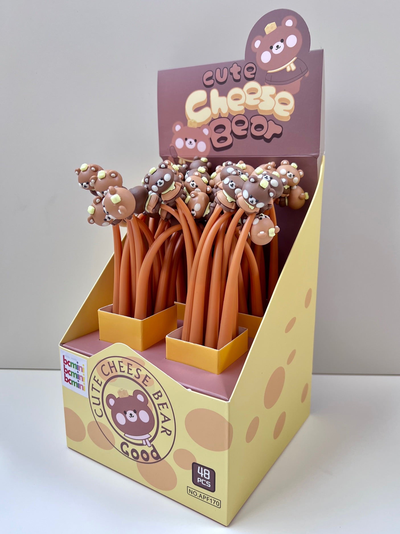22699 Cheese Bear Wiggle Gel Pen-48