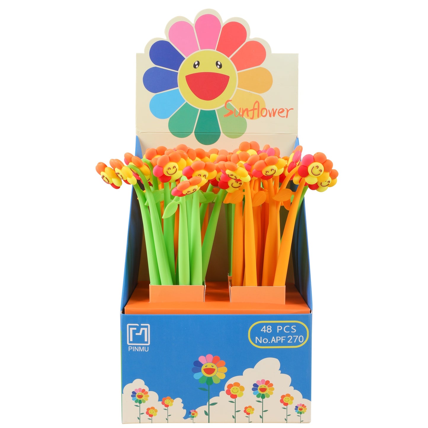 22702 Happy Flower Wiggle Gel Pen-48