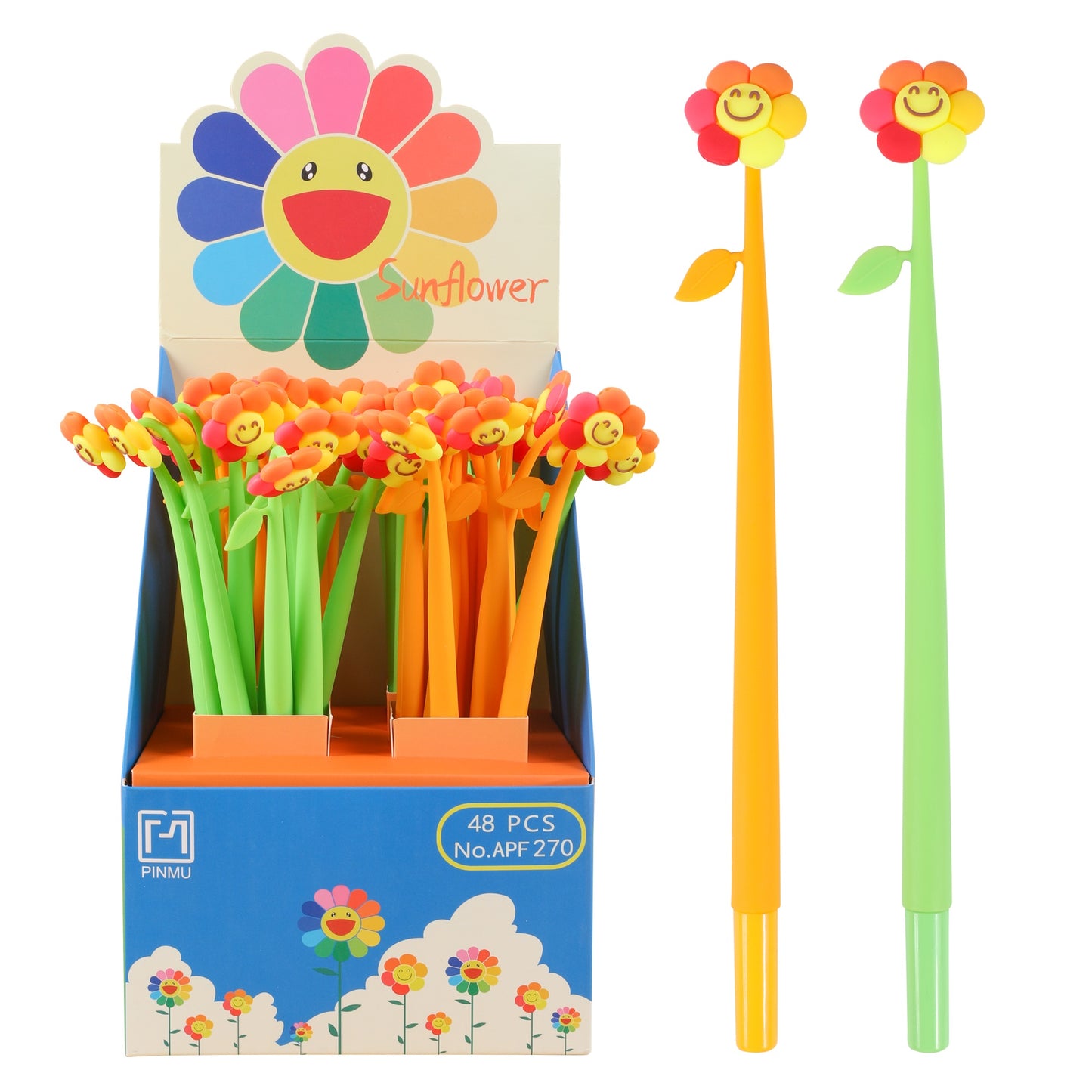 22702 Happy Flower Wiggle Gel Pen-48