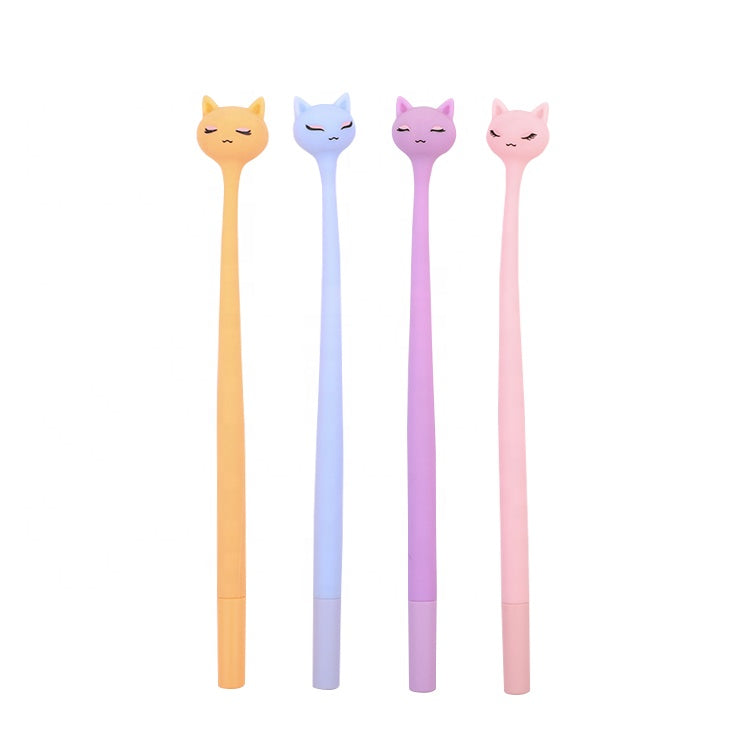 22712 Pastel Cats Wiggle Gel Pen-48