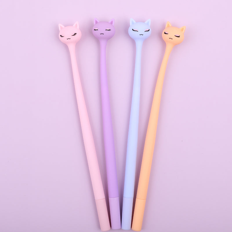 22712 Pastel Cats Wiggle Gel Pen-48