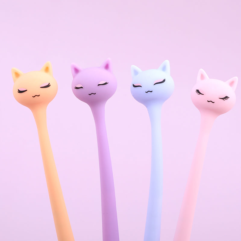 22712 Pastel Cats Wiggle Gel Pen-48