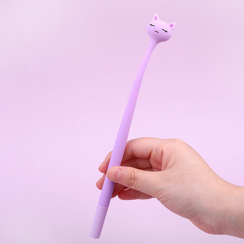 22712 Pastel Cats Wiggle Gel Pen-48