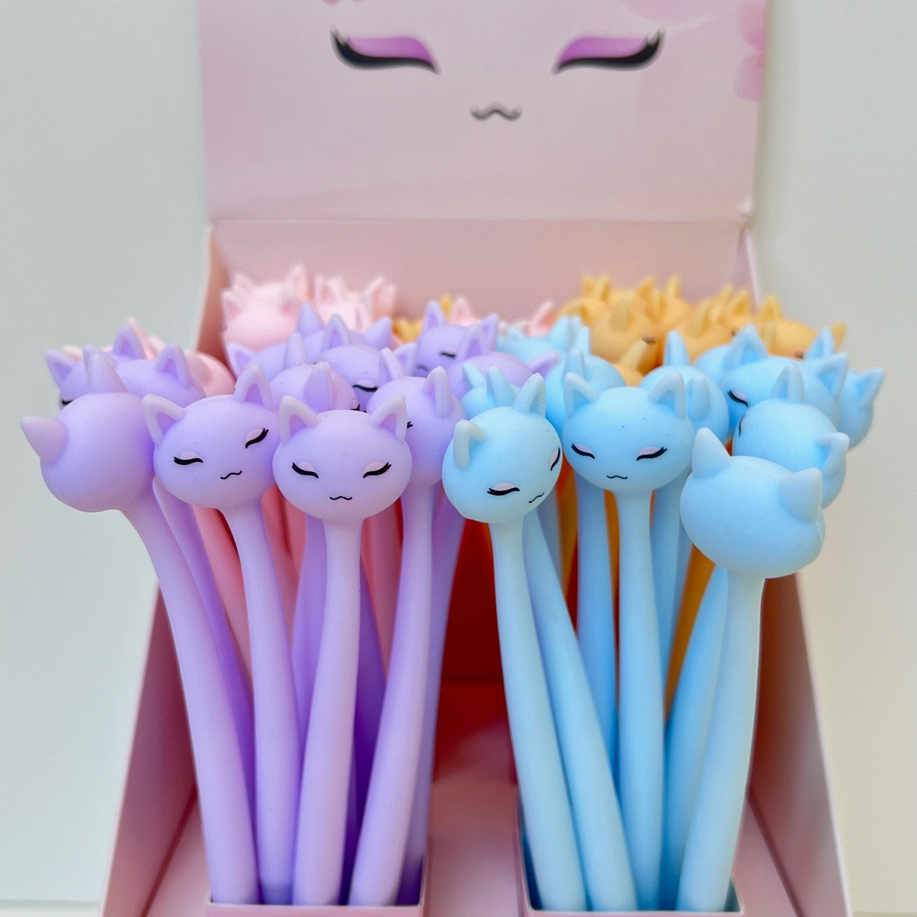 22712 Pastel Cats Wiggle Gel Pen-48