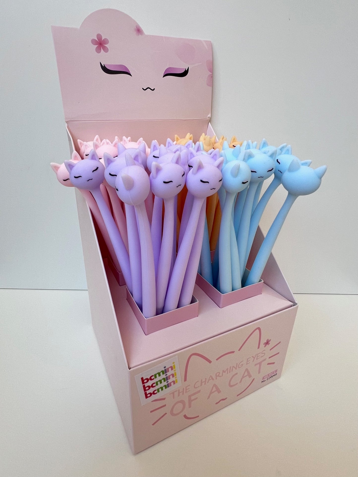 22712 Pastel Cats Wiggle Gel Pen-48
