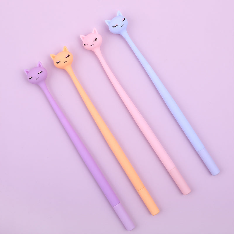 22712 Pastel Cats Wiggle Gel Pen-48