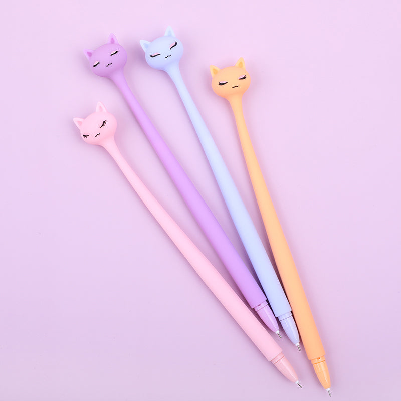 22712 Pastel Cats Wiggle Gel Pen-48